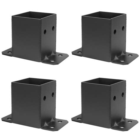 metal post fence bracket|metal brackets for 4x4 post.